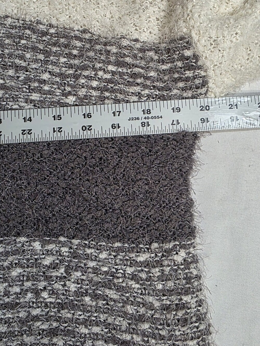 Moral Fiber Womens Size Medium Striped Hooded Long Sleeve Fuzzy Sweater - Picture 4 of 8
